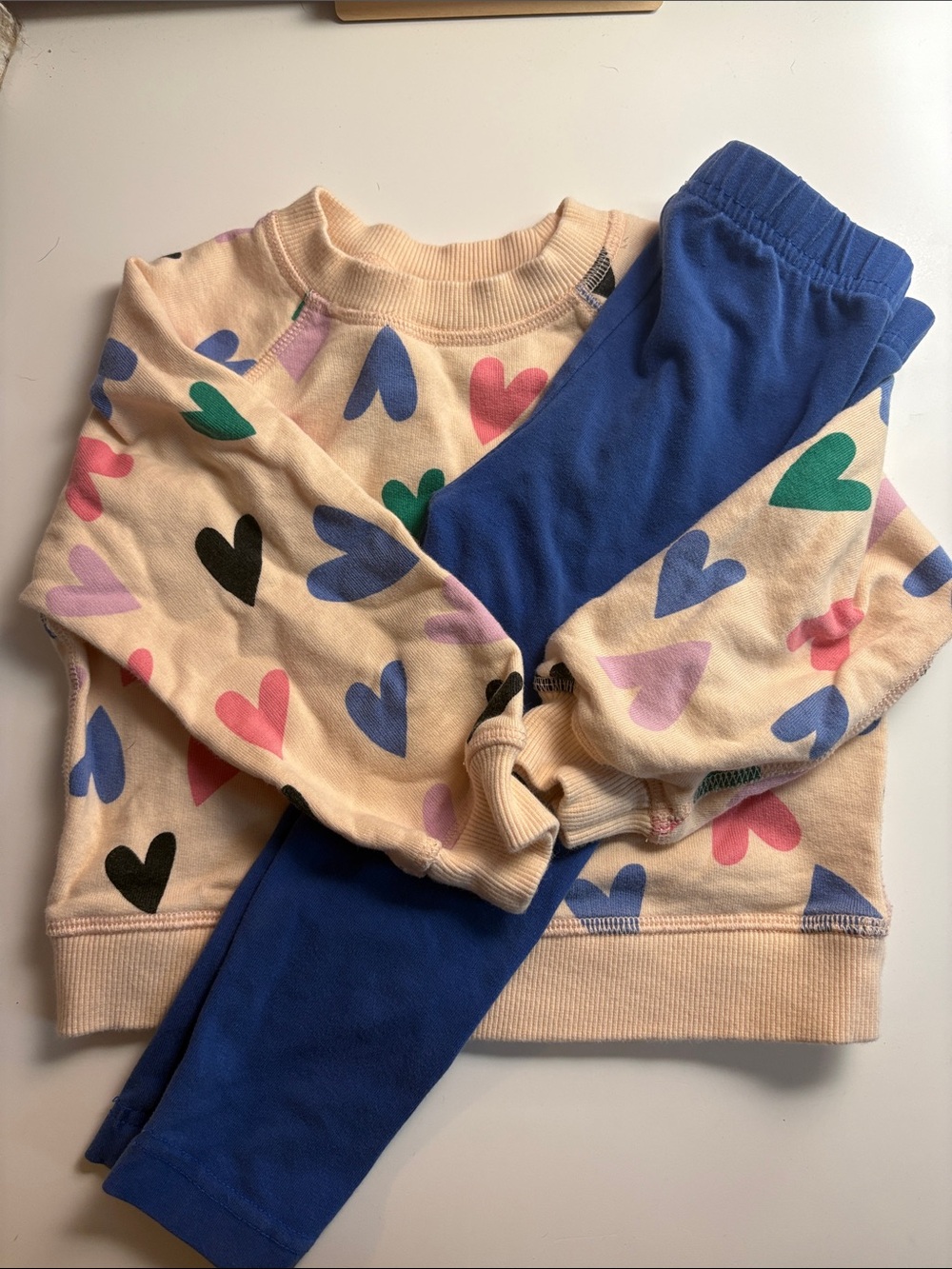 Hanna Andersson Crew sweatshirt and Leggings